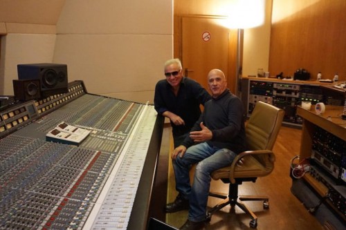 Im Studio Team 33 auf Mallorca, Robert Jay und Erfolgsproduzent Luis Rodriguez