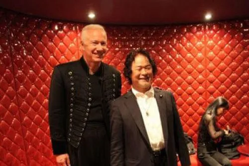 Robert Jay und Shoukichi Kina Backstage im duo music exchange in Tokio